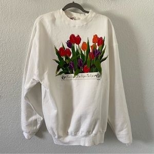 Vintage Fruit of The Loom Tulip Sweatshirt XL